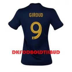 Frankrig Olivier Giroud 9 Fodboldtrøje Dame Hjemmebane VM 2022 Frankrig Olivier Giroud 9 Fodboldtrøje Dame Hjemmebane VM 2022