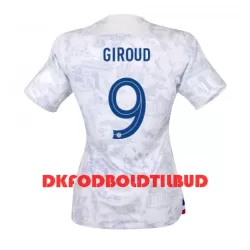Frankrig Olivier Giroud 9 Fodboldtrøje Dame Udebane VM 2022 Frankrig Olivier Giroud 9 Fodboldtrøje Dame Udebane VM 2022