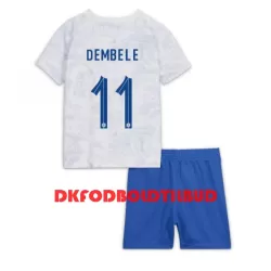 Frankrig Ousmane Dembele 11 Fodboldtrøje Børn Udebane VM 2022 Frankrig Ousmane Dembele 11 Fodboldtrøje Børn Udebane VM 2022