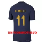 Frankrig Ousmane Dembele 11 Fodboldtrøje Herre Hjemmebane VM 2022