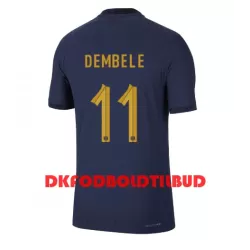 Frankrig Ousmane Dembele 11 Fodboldtrøje Herre Hjemmebane VM 2022 Frankrig Ousmane Dembele 11 Fodboldtrøje Herre Hjemmebane VM 2022