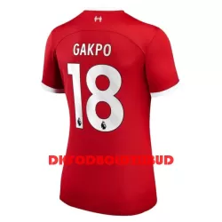 Liverpool Gakpo 18 Fodboldtrøje Dame Hjemmebane 23/24