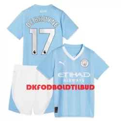 Manchester City De Bruyne 17 Fodboldtrøje Børn Hjemmebane 23/24