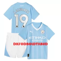 Manchester City J. Alvarez 19 Fodboldtrøje Børn Hjemmebane 23/24