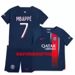 Paris Saint-Germain Mbappé 7 Fodboldtrøje Børn Hjemmebane 23/24