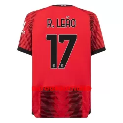 AC Milan R. Leao 17 Fodboldtrøje Børn Hjemmebane 23/24