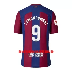 FC Barcelona Lewandowski 9 Fodboldtrøje Herre Hjemmebane 23/24