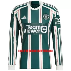 Manchester United Fodboldtrøje Herre Udebane 23/24 Langærmet