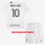 AC Milan Rafael Leao 10 Fodboldtrøje Børn Udebane 23/24