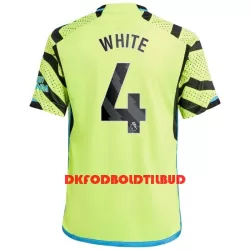 Arsenal White 4 Fodboldtrøje Børn Udebane 23/24