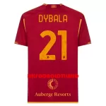 AS Roma Dybala 21 Fodboldtrøje Herre Hjemmebane 23/24