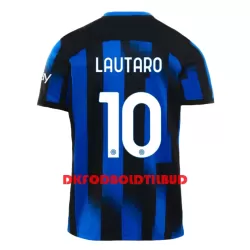 Inter Milan Lautaro Martinez 10 Fodboldtrøje Børn Hjemmebane 23/24