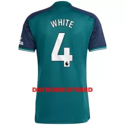 Arsenal White 4 Fodboldtrøje Herre Tredje 23/24