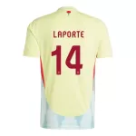 Spanien Aymeric Laporte 14 Fodboldtrøje Herre Udebane EM 2024