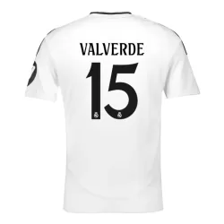 Real Madrid Valverde 15 Fodboldtrøje Herre Hjemmebane 24/25