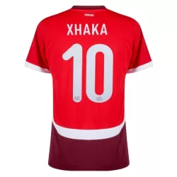 Schweiz Xhaka 10 Fodboldtrøje Herre Hjemmebane EM 2024