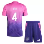 Tyskland Tah 4 Fodboldtrøje Børn Udebane EM 2024