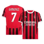 AC Milan Gimenez 7 Fodboldtrøje Herre Hjemmebane 24/25