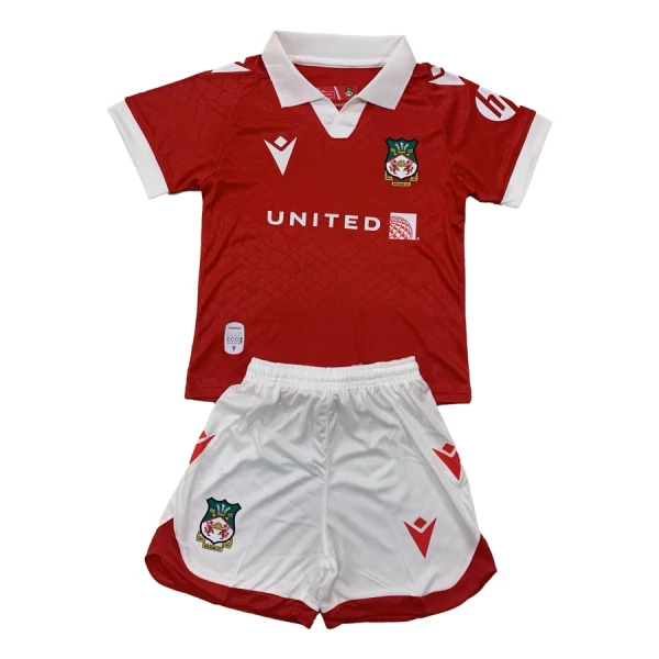 Wrexham Fodboldtrøje Børn Hjemmebane 24/25 Wrexham Fodboldtrøje Børn Hjemmebane 24/25