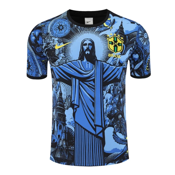Brasilien Fodboldtrøje Herre 24/25 Blå Speciel Brasilien Fodboldtrøje Herre 24/25 Blå Speciel