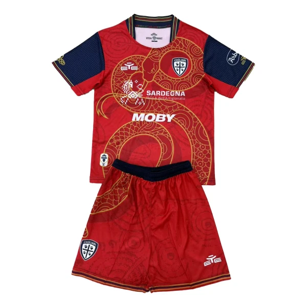 Cagliari Calcio Fodboldtrøje Børn 24/25 Speciel Cagliari Calcio Fodboldtrøje Børn 24/25 Speciel