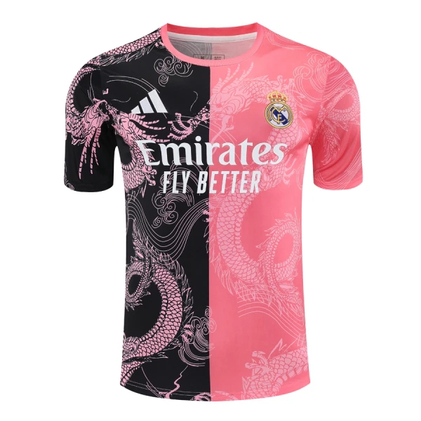 Real Madrid Dragon Fodboldtrøje Herre 24/25 Pink Real Madrid Dragon Fodboldtrøje Herre 24/25 Pink