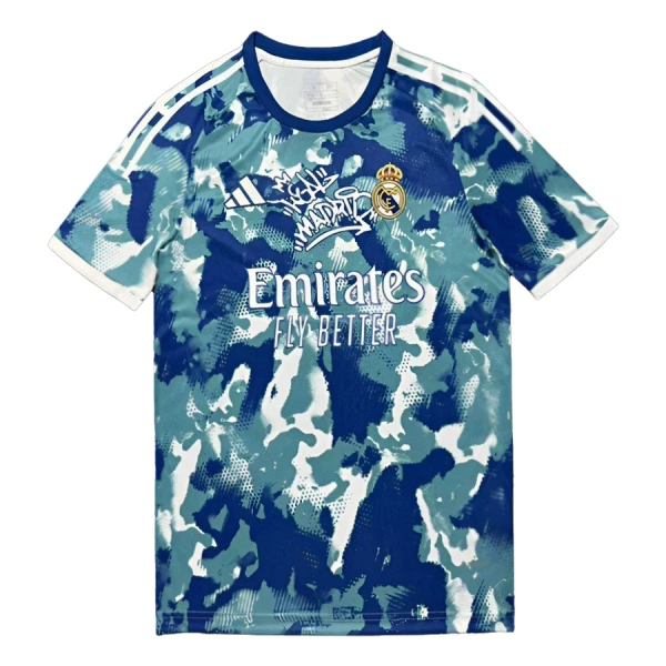 Real Madrid Fodboldtrøje Herre 24/25 Blå Speciel Real Madrid Fodboldtrøje Herre 24/25 Blå Speciel