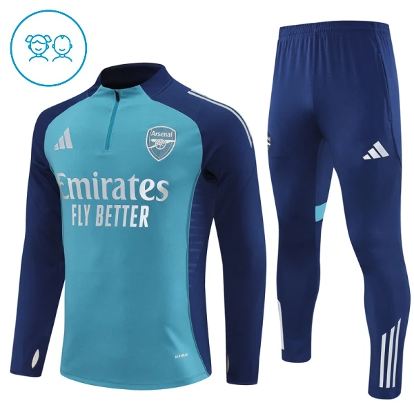 Arsenal Trænings sweatshirt sæt Børn 25/26 Blå Arsenal Trænings sweatshirt sæt Børn 25/26 Blå