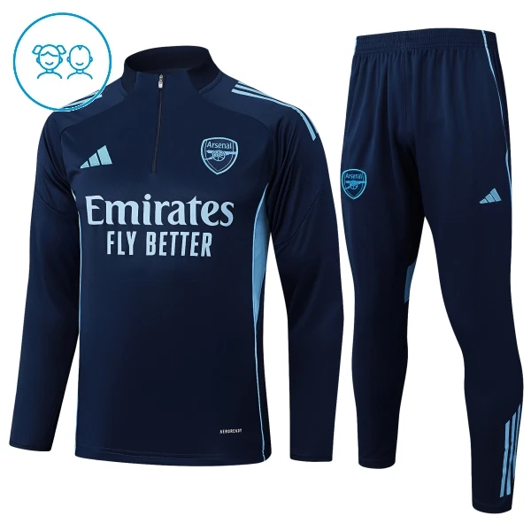 Arsenal Trænings sweatshirt sæt Børn 25/26 Navy Arsenal Trænings sweatshirt sæt Børn 25/26 Navy