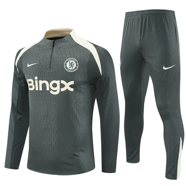 Chelsea Trænings sweatshirt sæt Herre 25/26 Grå Chelsea Trænings sweatshirt sæt Herre 25/26 Grå