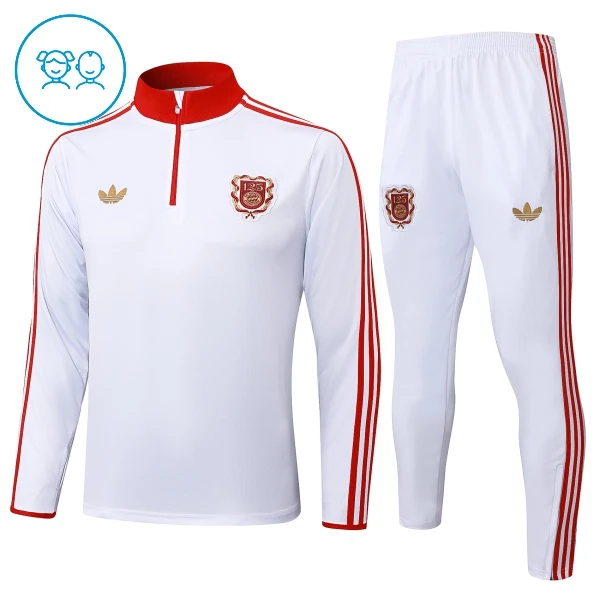 FC Bayern München Trænings sweatshirt sæt Børn 24/25 Hvid