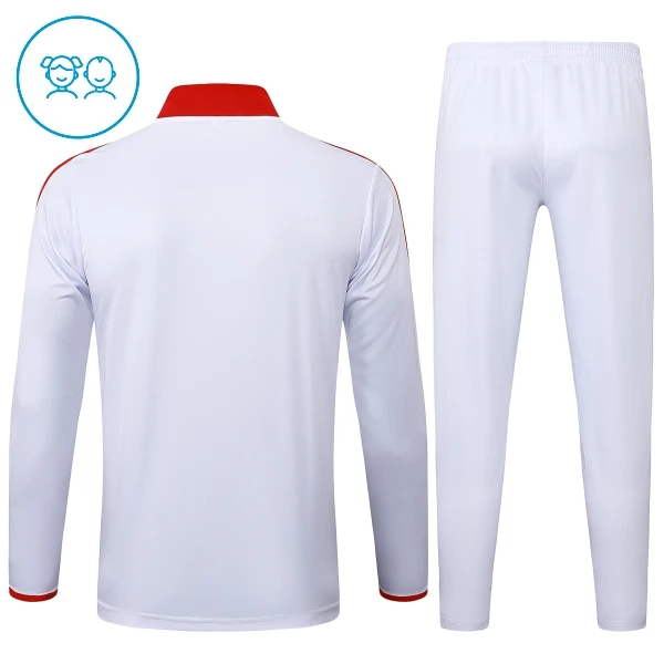 FC Bayern München Trænings sweatshirt sæt Børn 24/25 Hvid