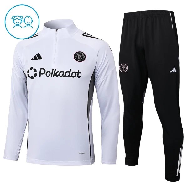 Inter Miami CF Trænings sweatshirt sæt Børn 25/26 Hvid Inter Miami CF Trænings sweatshirt sæt Børn 25/26 Hvid