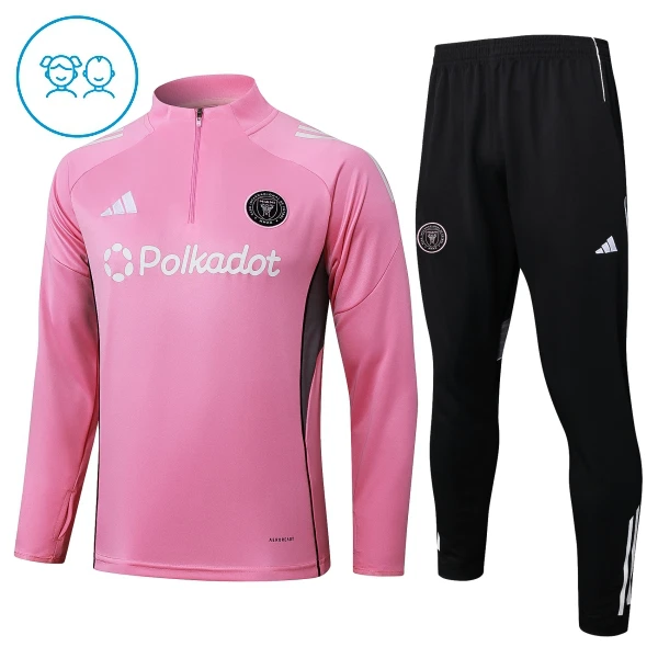 Inter Miami CF Trænings sweatshirt sæt Børn 25/26 Pink Inter Miami CF Trænings sweatshirt sæt Børn 25/26 Pink