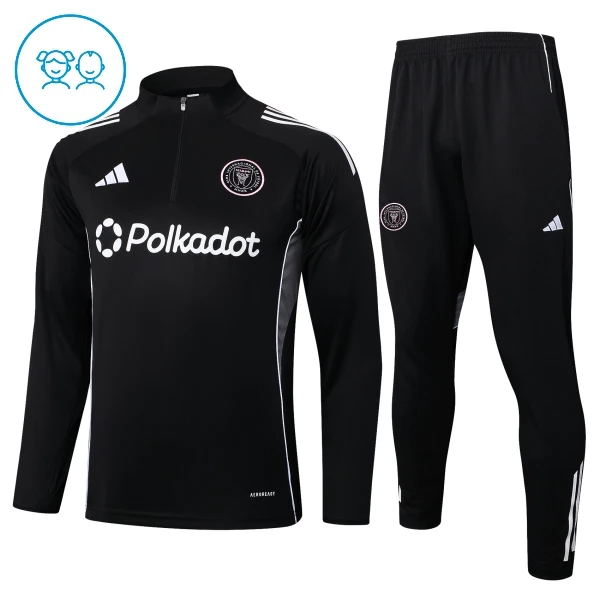 Inter Miami CF Trænings sweatshirt sæt Børn 25/26 Sort Inter Miami CF Trænings sweatshirt sæt Børn 25/26 Sort