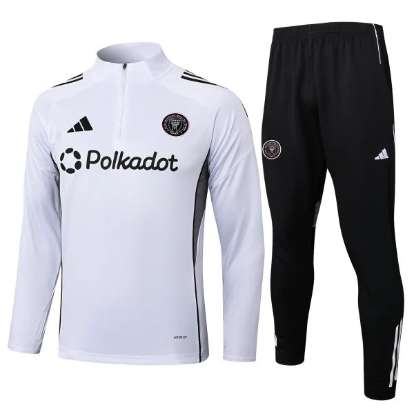 Inter Miami CF Trænings sweatshirt sæt Herre 25/26 Hvid Inter Miami CF Trænings sweatshirt sæt Herre 25/26 Hvid