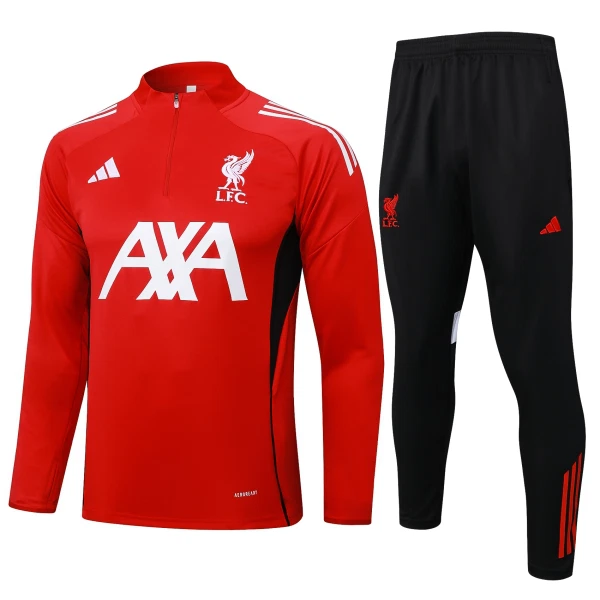 Liverpool Trænings sweatshirt sæt Herre 24/25 Rød Liverpool Trænings sweatshirt sæt Herre 24/25 Rød