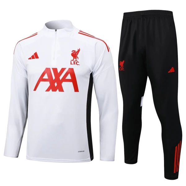 Liverpool Trænings sweatshirt sæt Herre 25/26 Hvid Liverpool Trænings sweatshirt sæt Herre 25/26 Hvid