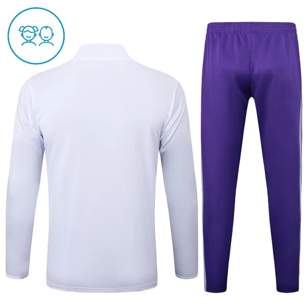 Real Madrid Trænings sweatshirt sæt Børn 25/26 Hvid