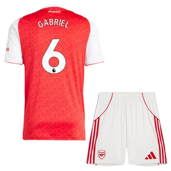 Arsenal Gabriel 6 Fodboldtrøje Børn Hjemmebane 25/26