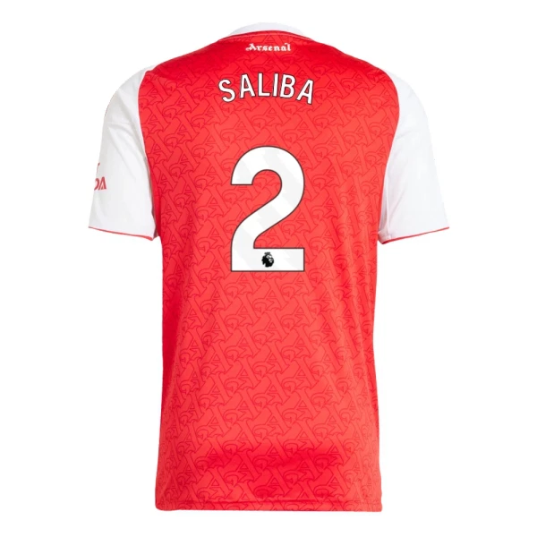 Arsenal Saliba 2 Fodboldtrøje Herre Hjemmebane 25/26 Arsenal Saliba 2 Fodboldtrøje Herre Hjemmebane 25/26