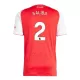 Arsenal Saliba 2 Fodboldtrøje Herre Hjemmebane 25/26 Arsenal Saliba 2 Fodboldtrøje Herre Hjemmebane 25/26