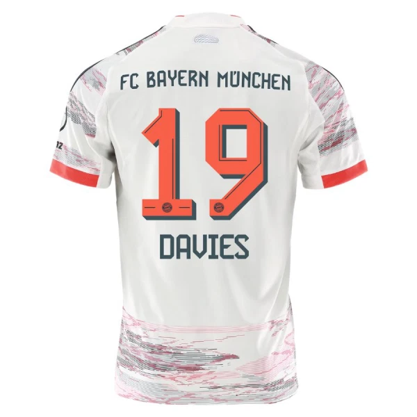 FC Bayern München Alphonso Davies 19 Fodboldtrøje Herre Udebane 25/26 FC Bayern München Alphonso Davies 19 Fodboldtrøje Herre Udebane 25/26