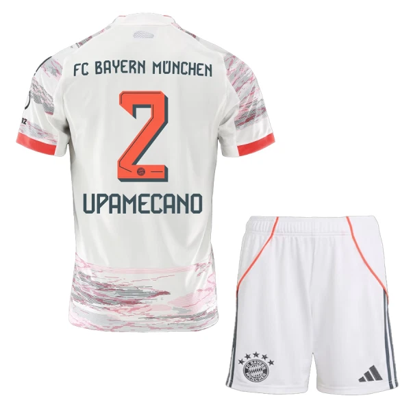 FC Bayern München Dayot Upamecano 2 Fodboldtrøje Børn Udebane 25/26 FC Bayern München Dayot Upamecano 2 Fodboldtrøje Børn Udebane 25/26