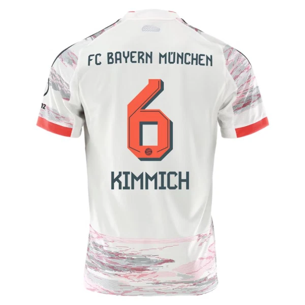 FC Bayern München Joshua Kimmich 6 Fodboldtrøje Herre Udebane 25/26 FC Bayern München Joshua Kimmich 6 Fodboldtrøje Herre Udebane 25/26
