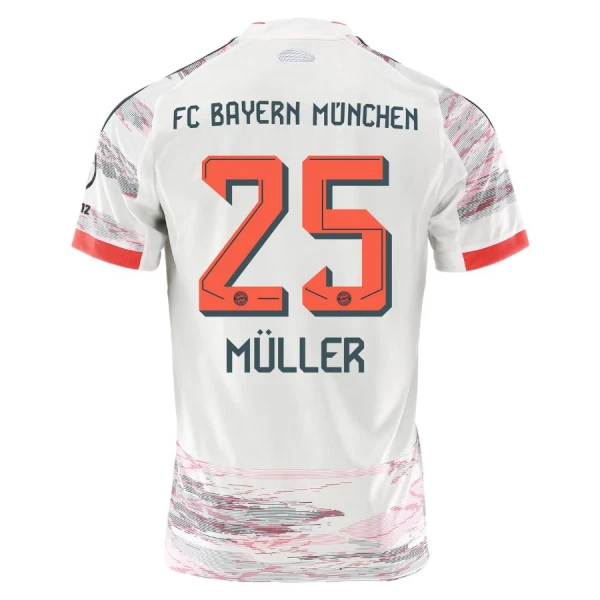 FC Bayern München Thomas Müller 25 Fodboldtrøje Herre Udebane 25/26 FC Bayern München Thomas Müller 25 Fodboldtrøje Herre Udebane 25/26