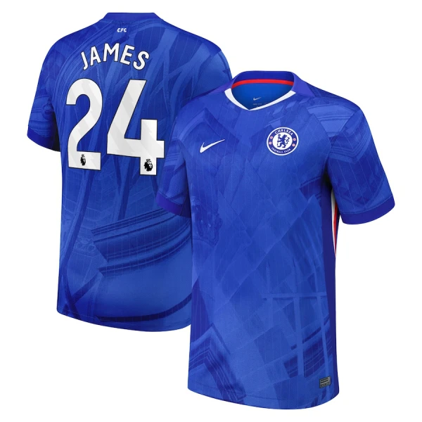 Chelsea James 24 Fodboldtrøje Herre Hjemmebane 25/26 Chelsea James 24 Fodboldtrøje Herre Hjemmebane 25/26