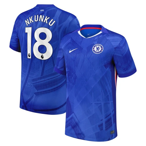 Chelsea Nkunku 18 Fodboldtrøje Herre Hjemmebane 25/26 Chelsea Nkunku 18 Fodboldtrøje Herre Hjemmebane 25/26