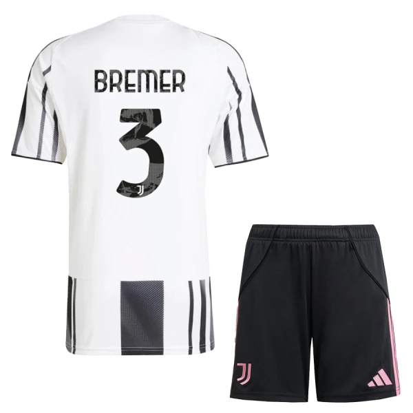 Juventus Bremer 3 Fodboldtrøje Børn Hjemmebane 25/26 Juventus Bremer 3 Fodboldtrøje Børn Hjemmebane 25/26