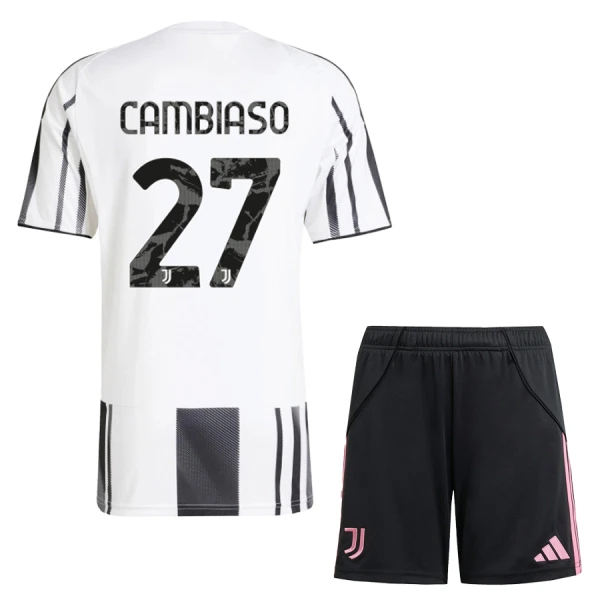 Juventus Cambiaso 27 Fodboldtrøje Børn Hjemmebane 25/26 Juventus Cambiaso 27 Fodboldtrøje Børn Hjemmebane 25/26